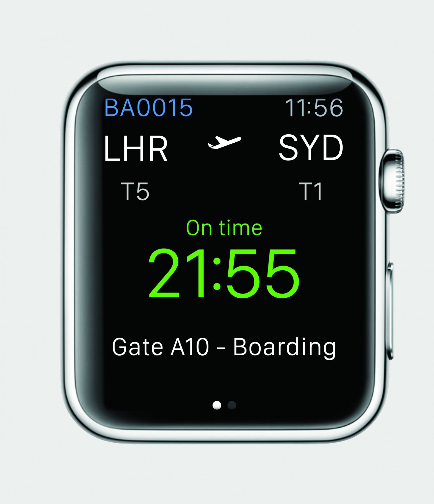 British Airways' 'glance' screen for Apple Watch (2)