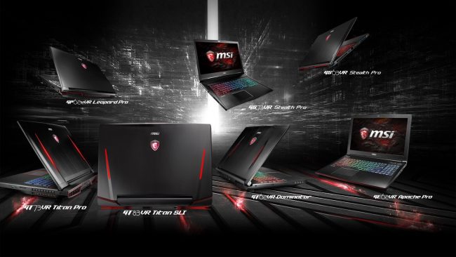 MSI GeForce GTX 10 Series Laptops 2