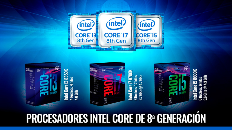 Procesadores Intel Core Coffee Lake de 8a Generación