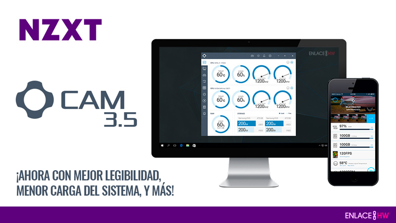 NZXT Cam 3.5 Monitoreo de PC