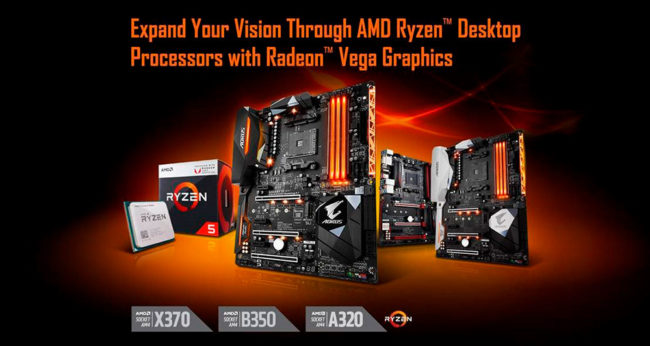 Gigabyte lanza nuevo BIOS para AMD Ryzen con gráficos Radeon Vega
