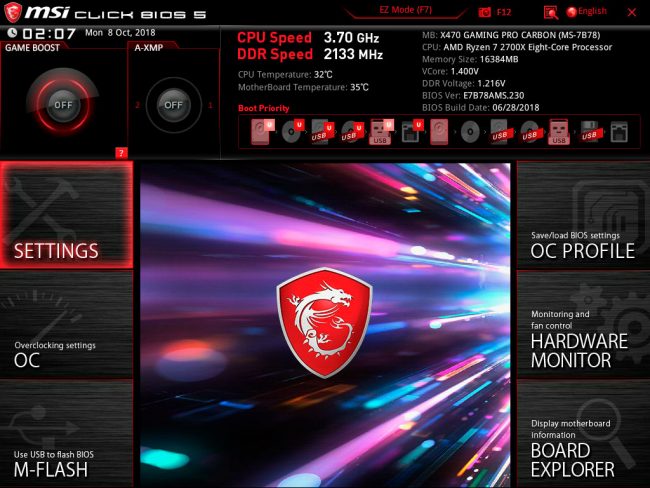 MSI X470 Gaming Pro Carbon Review