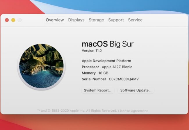 macOS Big Sur