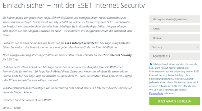 ESET Internet Security Gratis